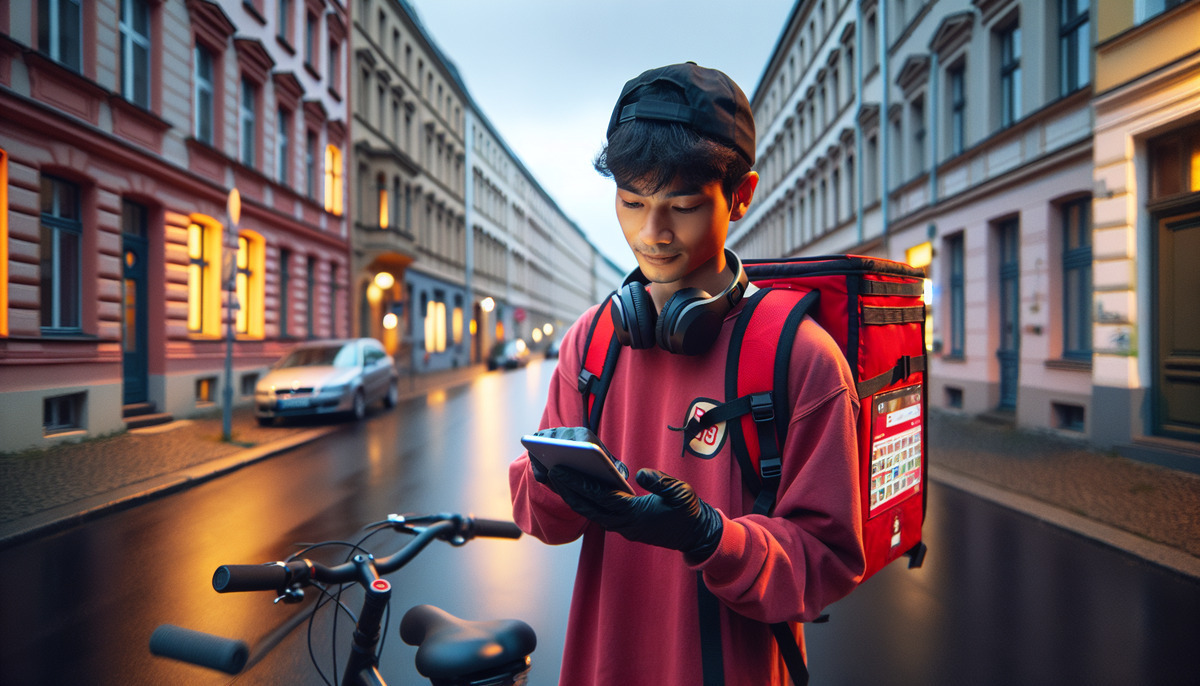 Lieferando-App befeuert Fahrerboom trotz Marktabkühlung